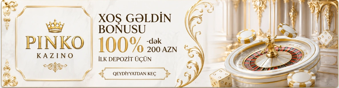 Pinko kazino Azərbaycan bonus banner
